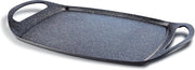 Piastra griglia 47x29cm in alluminio fuso BioStone nero - Penna 8551 con superficie antiaderente