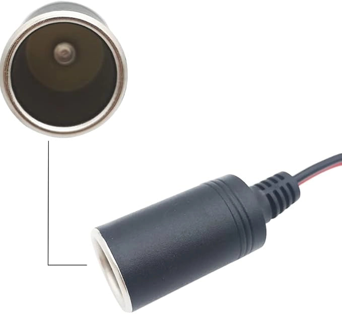 Presa Accendisigari con Pinze Batteria 12V 24V 10A Cavo 140cm Auto 54973