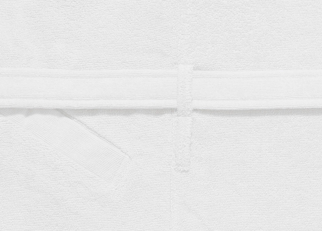 Accappatoio Con Cappuccio E Tasche In Spugna Mod. Joy Tinta Unita Bianco - S-M - Bianco