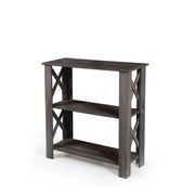 GAIA SCAFFALE IN LEGNO A 3 RIPIANI 80 X 30 X 80 CM COLORE WENGÈ