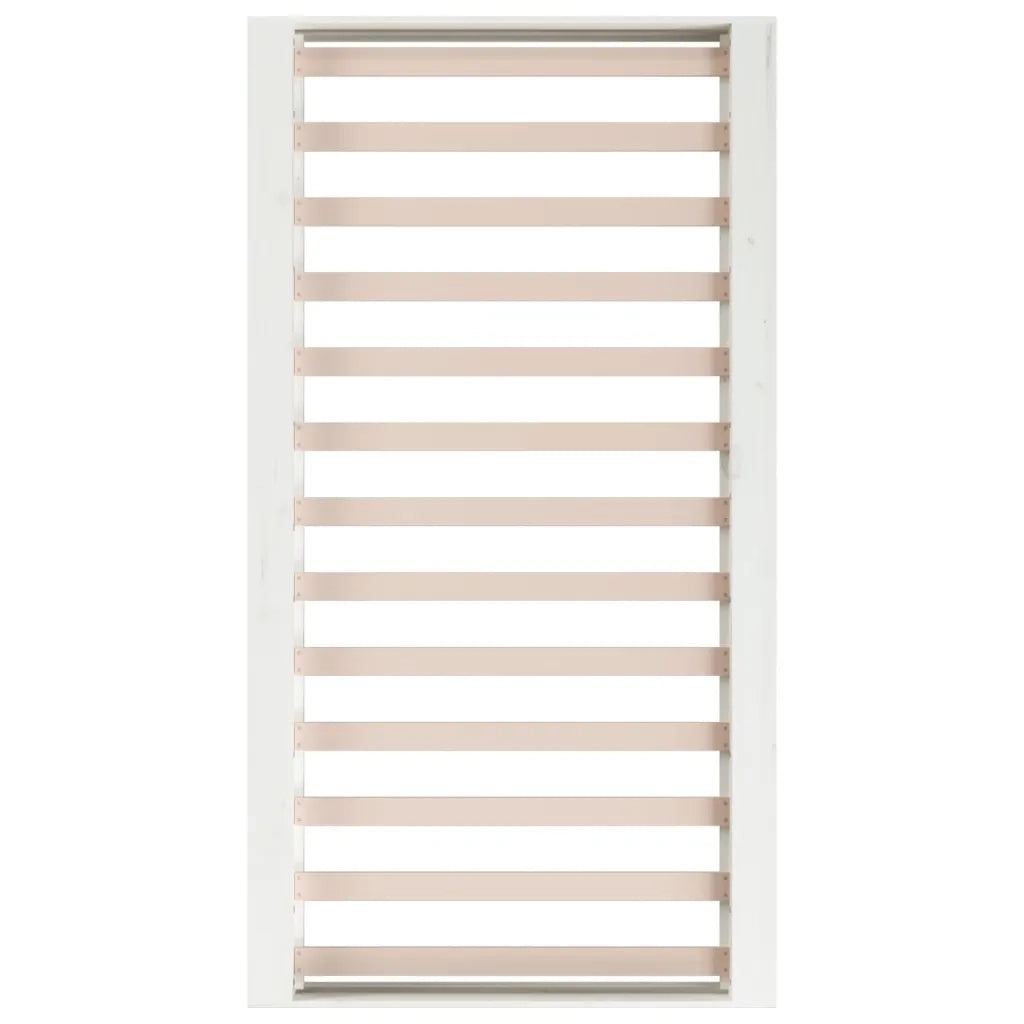 Giroletto Bianco 75x190 cm 2FT6 Small Single in Legno Massello