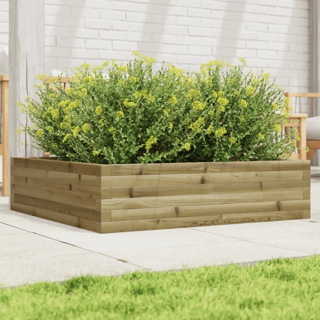 Fioriera da Giardino 90x90x23 cm in Legno di Pino Impregnato 847207