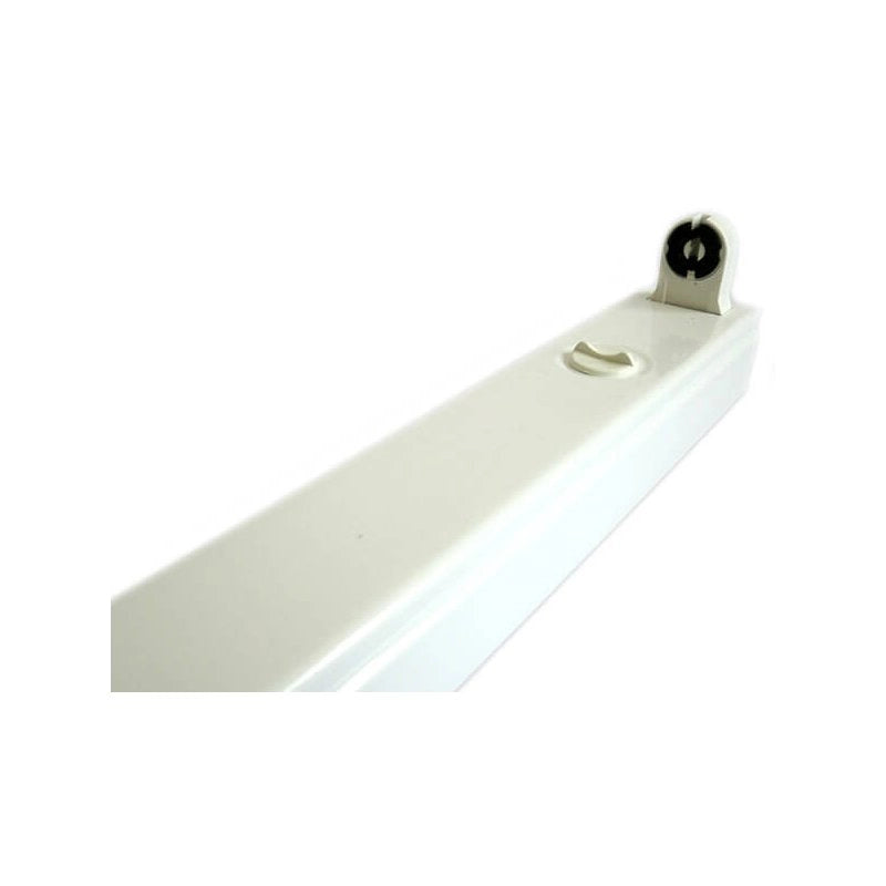 Portalampada Plafoniera Singolo Tubo Neon T8 A Led Da 60cm Interno IP20