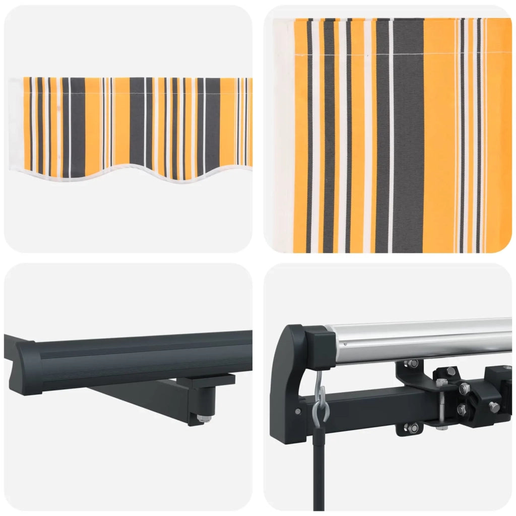 Tenda Retrattile Multicolore 350 x 250 cm Poliestere e Acciaio 3330307