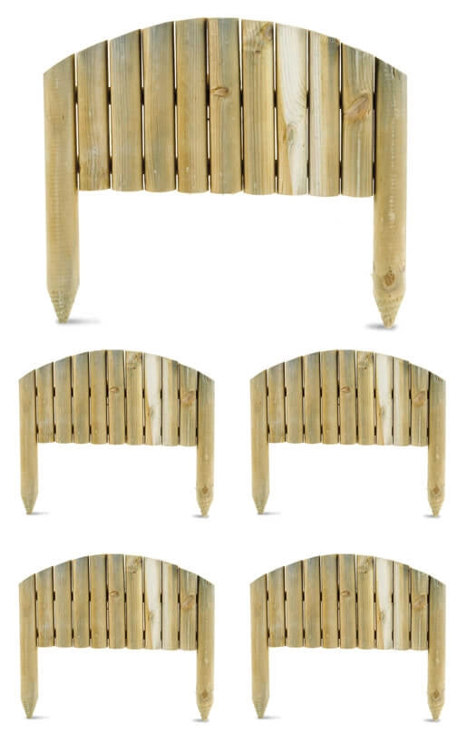 Minirecinzione Procida 5 Pezzi 30/40x55 cm in Legno Impregnato