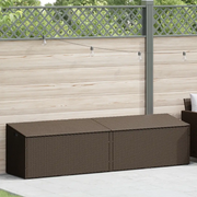 Baule da Giardino Marrone 220x50x58 cm in Polyrattan 4104075