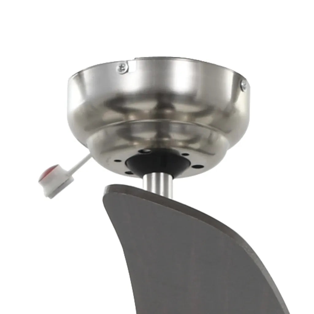 Ventilatore da Soffitto Decorato con Luce 128 cm Marrone CFW4128137