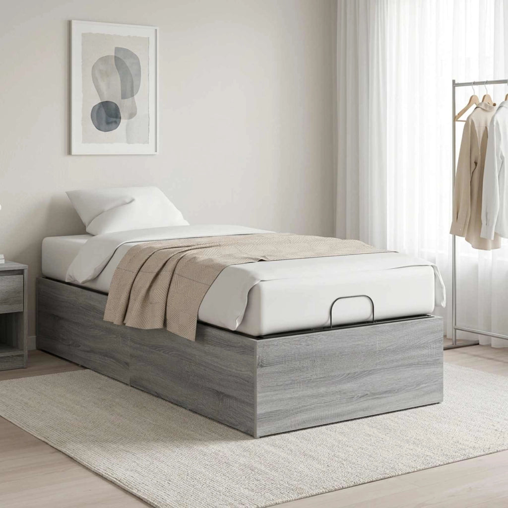 Giroletto per rete letto regolabile Sonoma grigio 100 x 190 cm 8021852