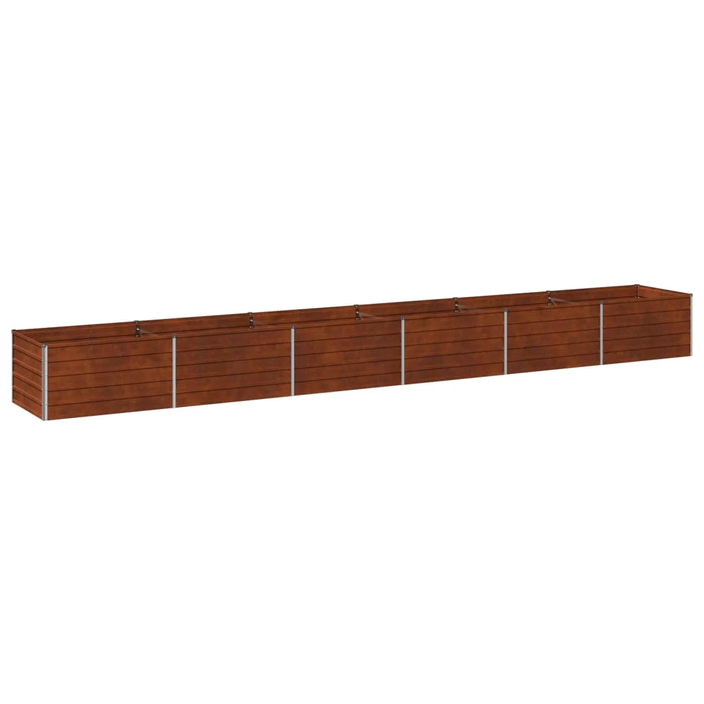 Letto rialzato da giardino Ruggine 600 x 80 x 55 cm cartone 8006457
