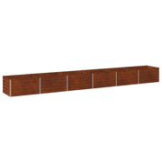 Letto rialzato da giardino Ruggine 600 x 80 x 55 cm cartone 8006457