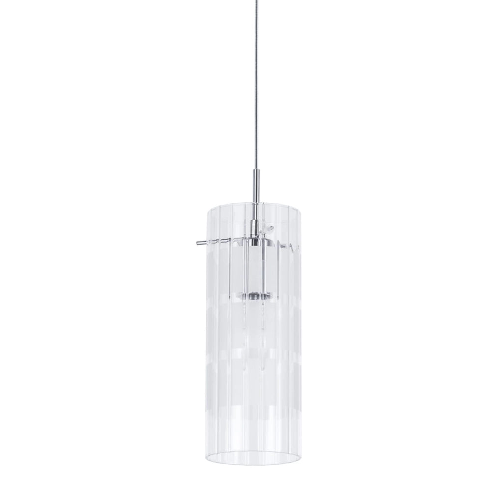 Italux Max lampada a sospensione cromo vetro E27 Ø10