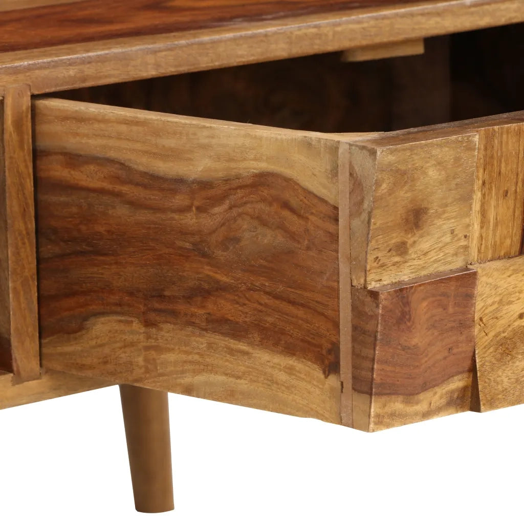 Tavolino da CaffÃ¨ Legno Massello con Finitura Miele 110x50x37cm cod mxl 25400