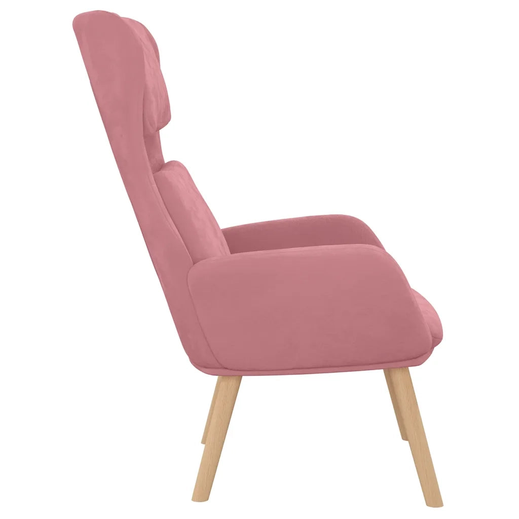 Poltrona Relax Rosa in Velluto cod mxl 24623