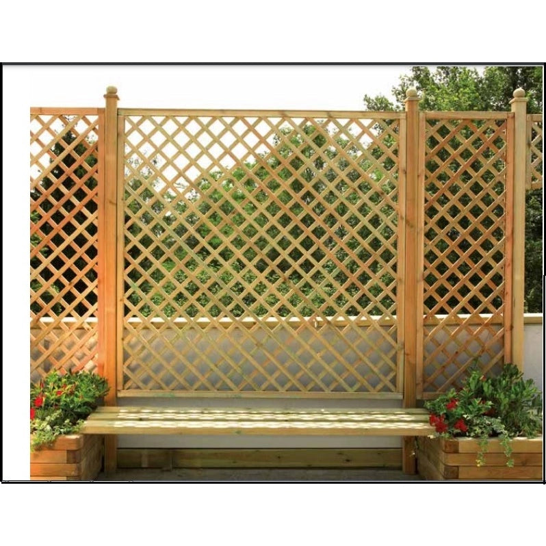 GRIGLIATO GELSOMINO 180X180CM PINO IMPREGNATO MAGL