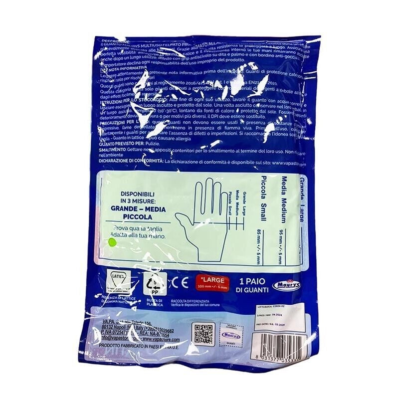 MAURY'S GUANTI IN LATTICE EFFETTO SATIN CON ALOE VERA MODELLO LARGE EXTRA PROFUMO GRIP ANTISCIVOLO