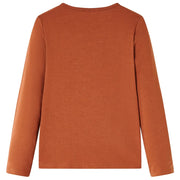 Maglietta da Bambina a Maniche Lunghe Cognac 116 13681