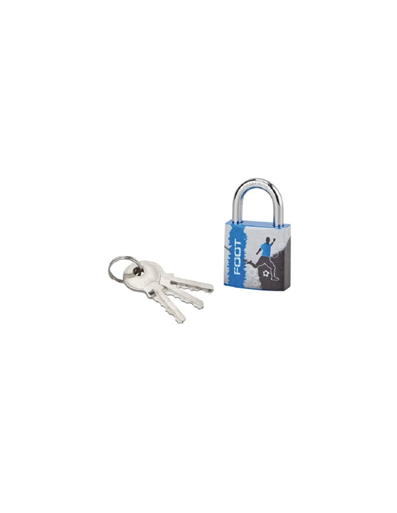 Lucchetto con chiave Line Sport, acciaio, interno, arco in acciaio, 30 mm, 3 chiavi – THIRARD