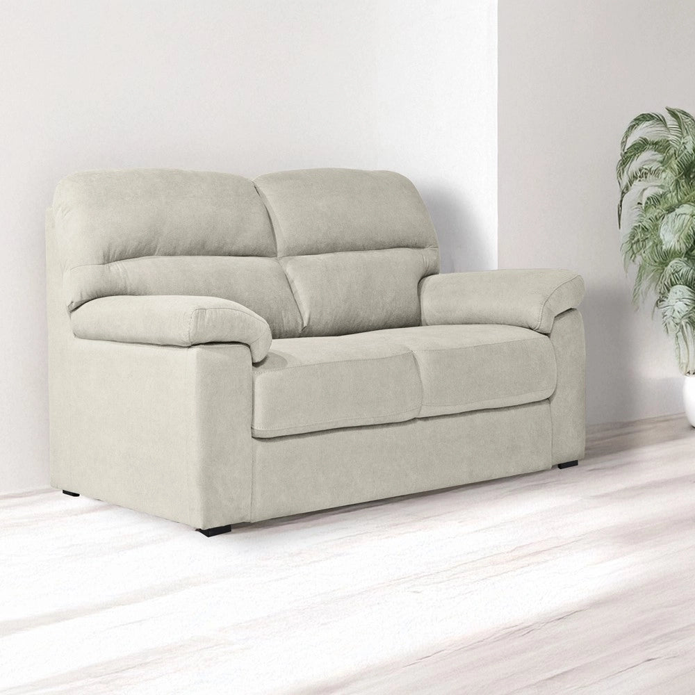 Divano 2 posti Alenda tessuto Roma05 colore beige 160x98x92h