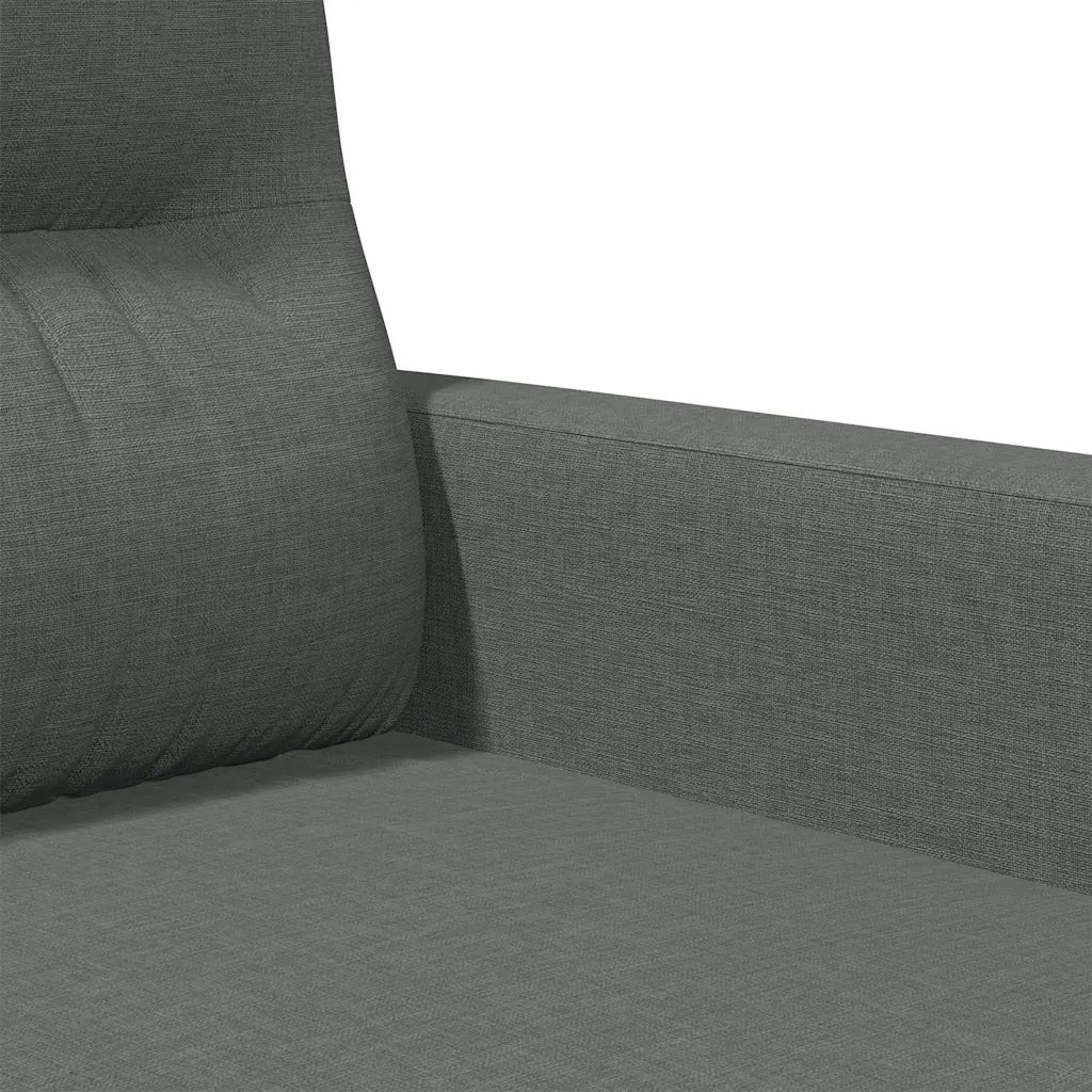 Divano a 2 Posti Grigio Scuro 140 cm in Tessuto 359236