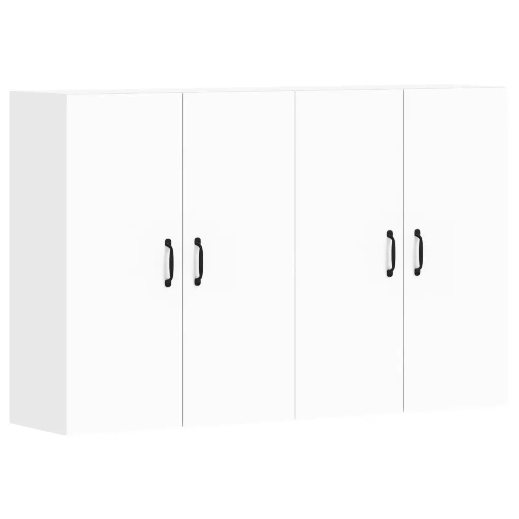 Armadietti a Parete 2 pz Bianchi in Legno Multistrato CFW6444534