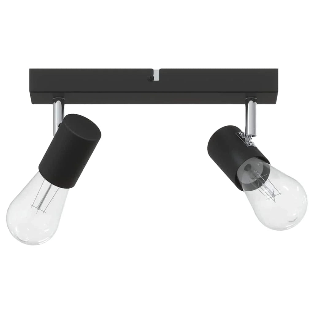 Moderno faretto da soffitto orientabile per interni illuminazione mirata 26 x 6,5 x 11,5 cm metallo nero 02_0058288