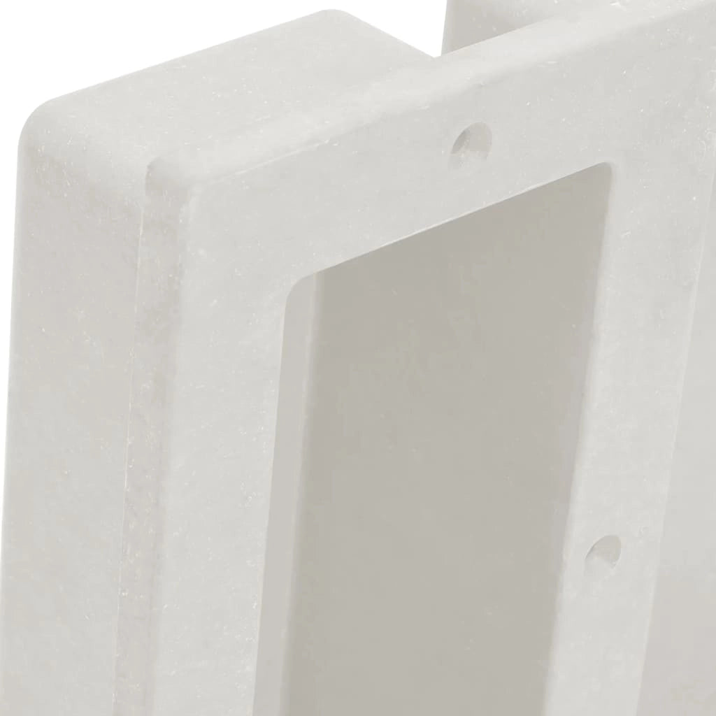 Nicchia da Doccia con 2 Scomparti Bianco Opaco 41x51x10 cm 151396