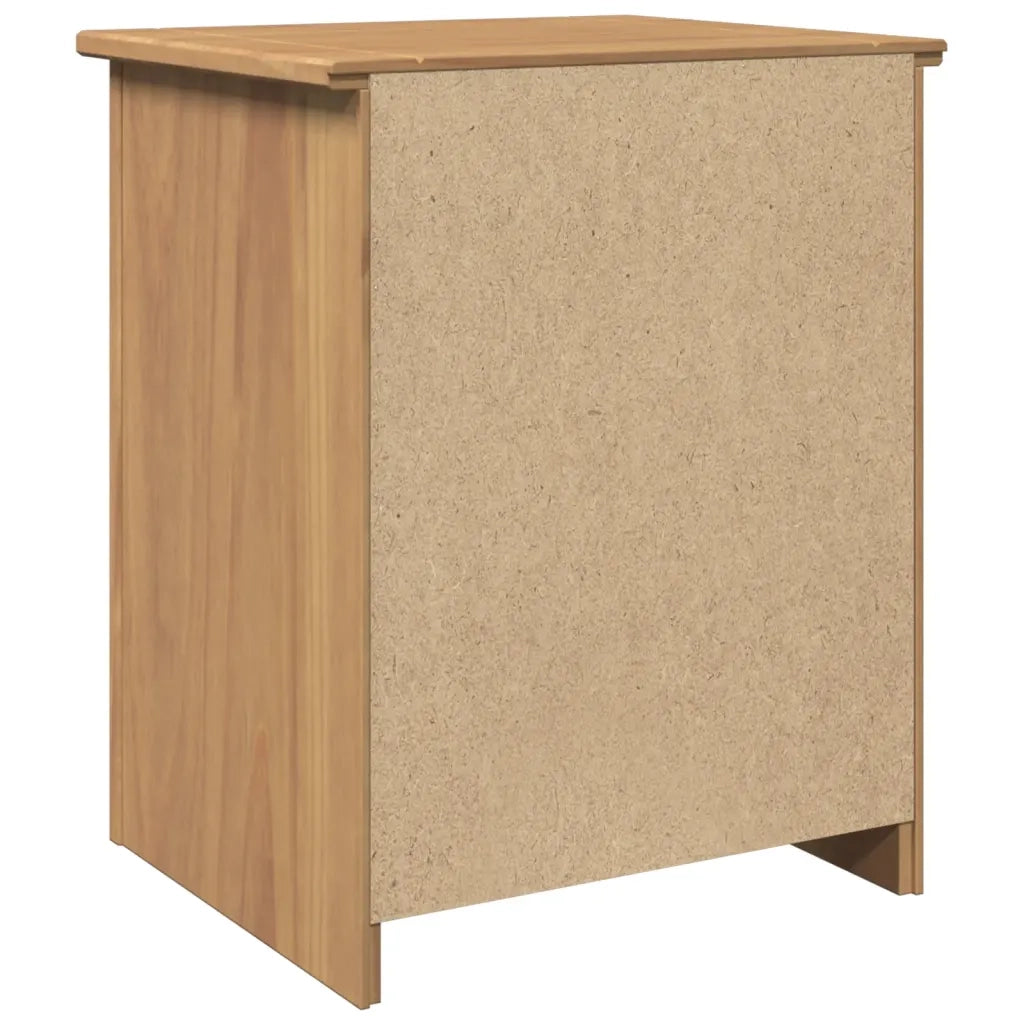vidaXL Comodino Panama 46x40x57 cm in Legno Massello di Pino