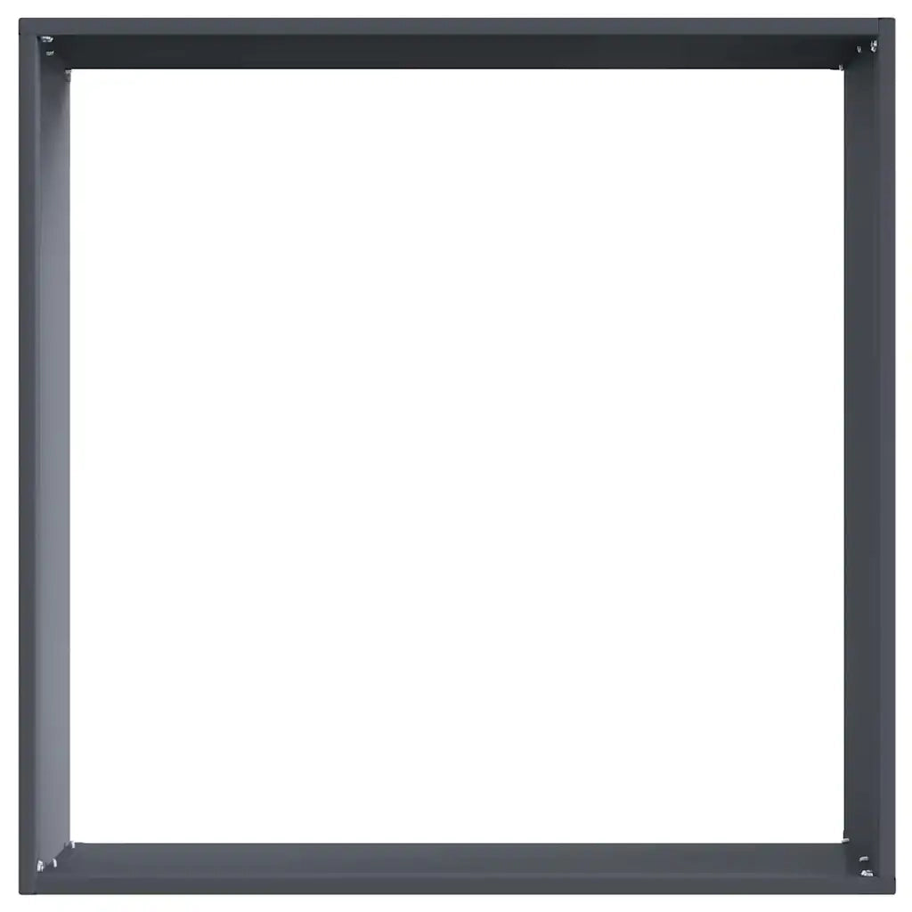 Bordura per Prato 6 pcs Antracite 50 x 50 x 13 cm Acciaio