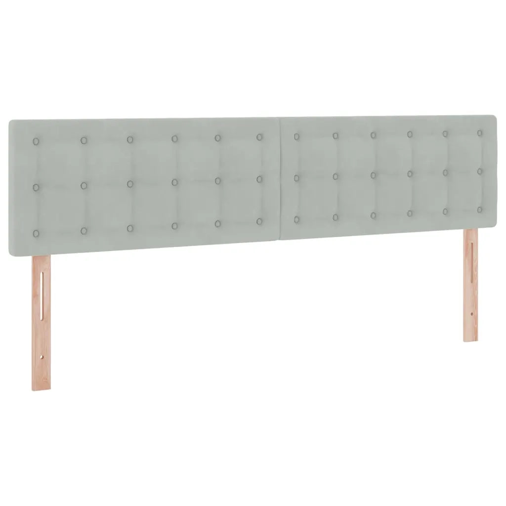 Letto con Contenitore Grigio chiaro 180 x 200 cm Velluto