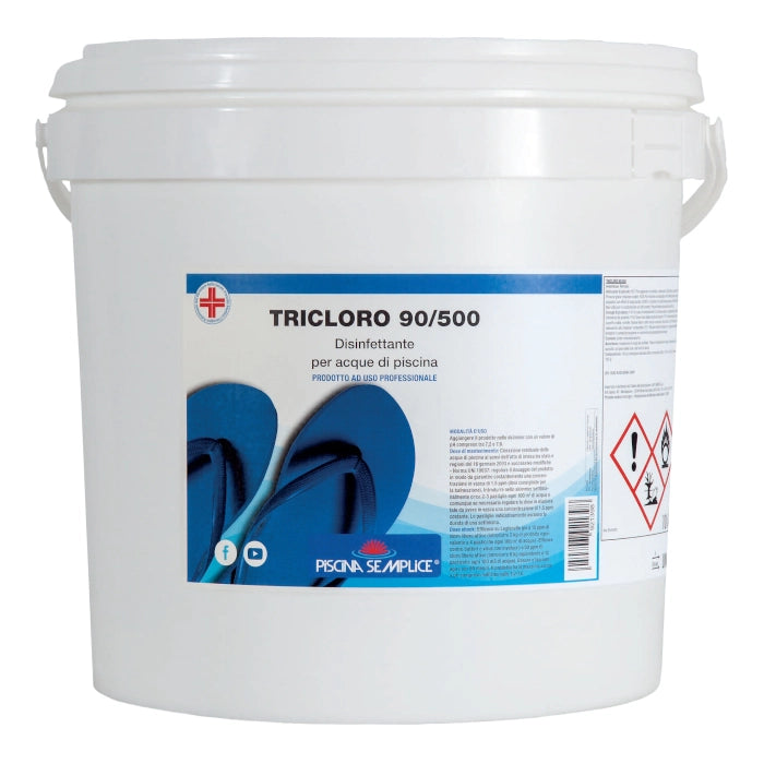 Tricloro Pastiglie 500 Gr 10 Kg - Mantenimento Del Cloro Acqua Piscina