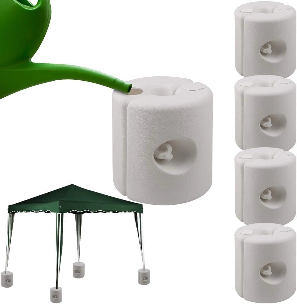 Set 4 Pesi per Gazebo Riempibili con Acqua Sabbia Piedini Tendone Esterno Padiglione Giardino