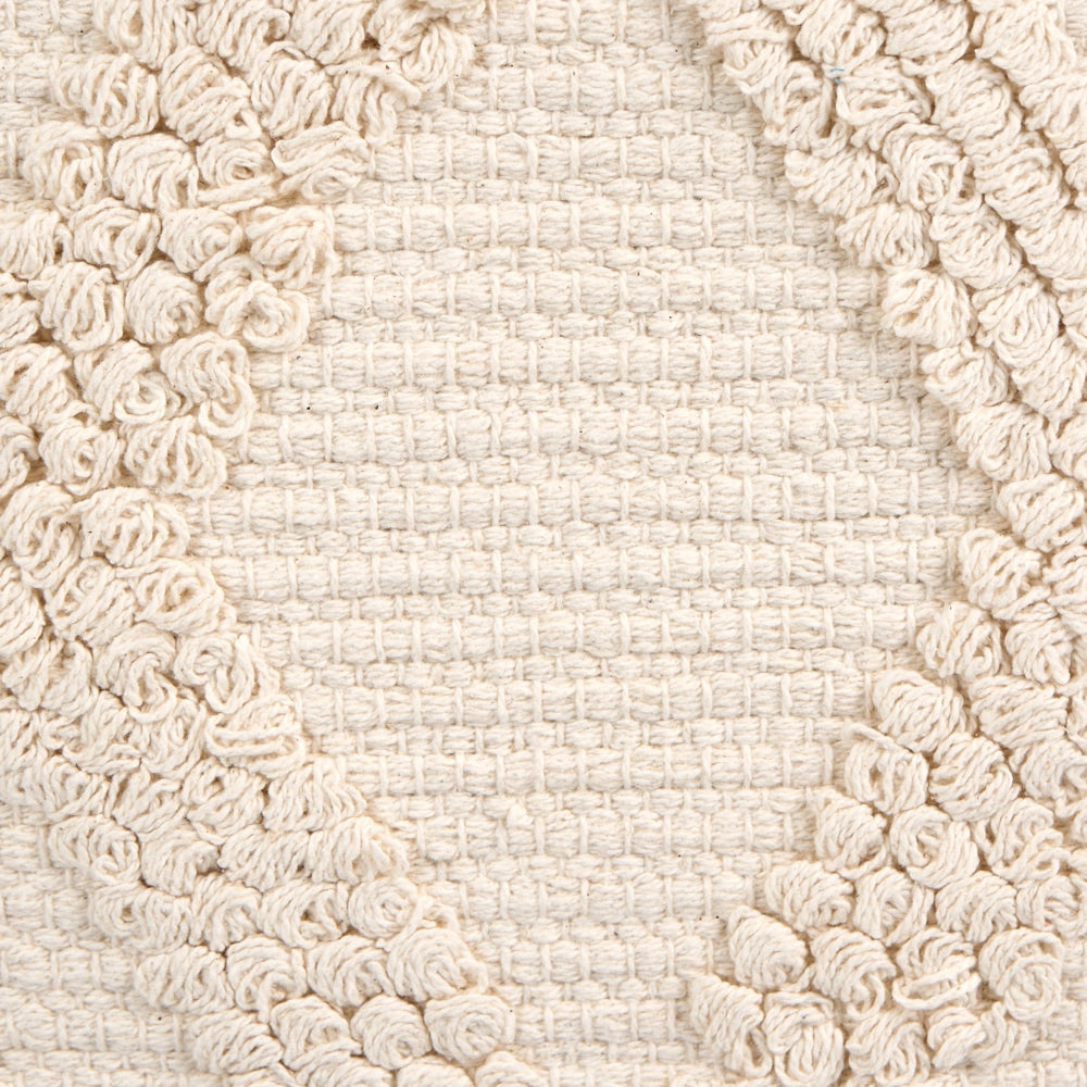 Set di 2 cuscini decorativi in cotone bianco sporco 45 x 45 cm Motivo geometrico a rombi Boho Design Cuscini