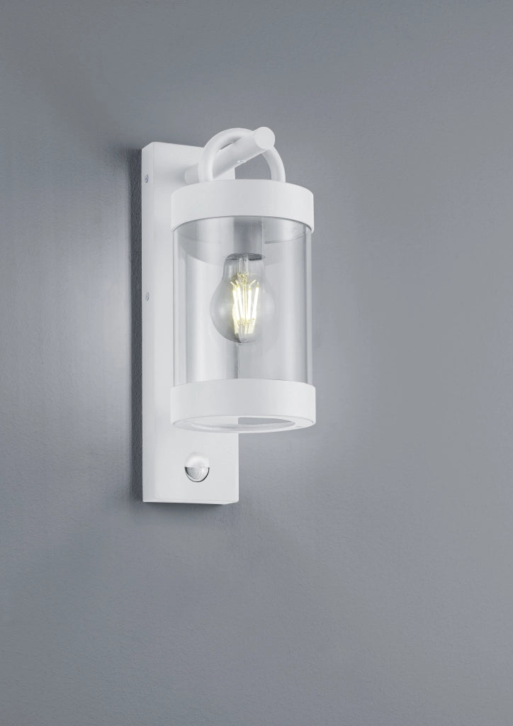 Applique Lanterna Led da Esterno Sensore Movimento E27 Bianco Sambesi GD Trio