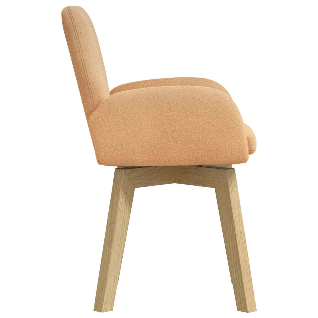Sedie da pranzo girevoli 6 pz Bouclé Beige 54 x 58 x 87 cm 3428294