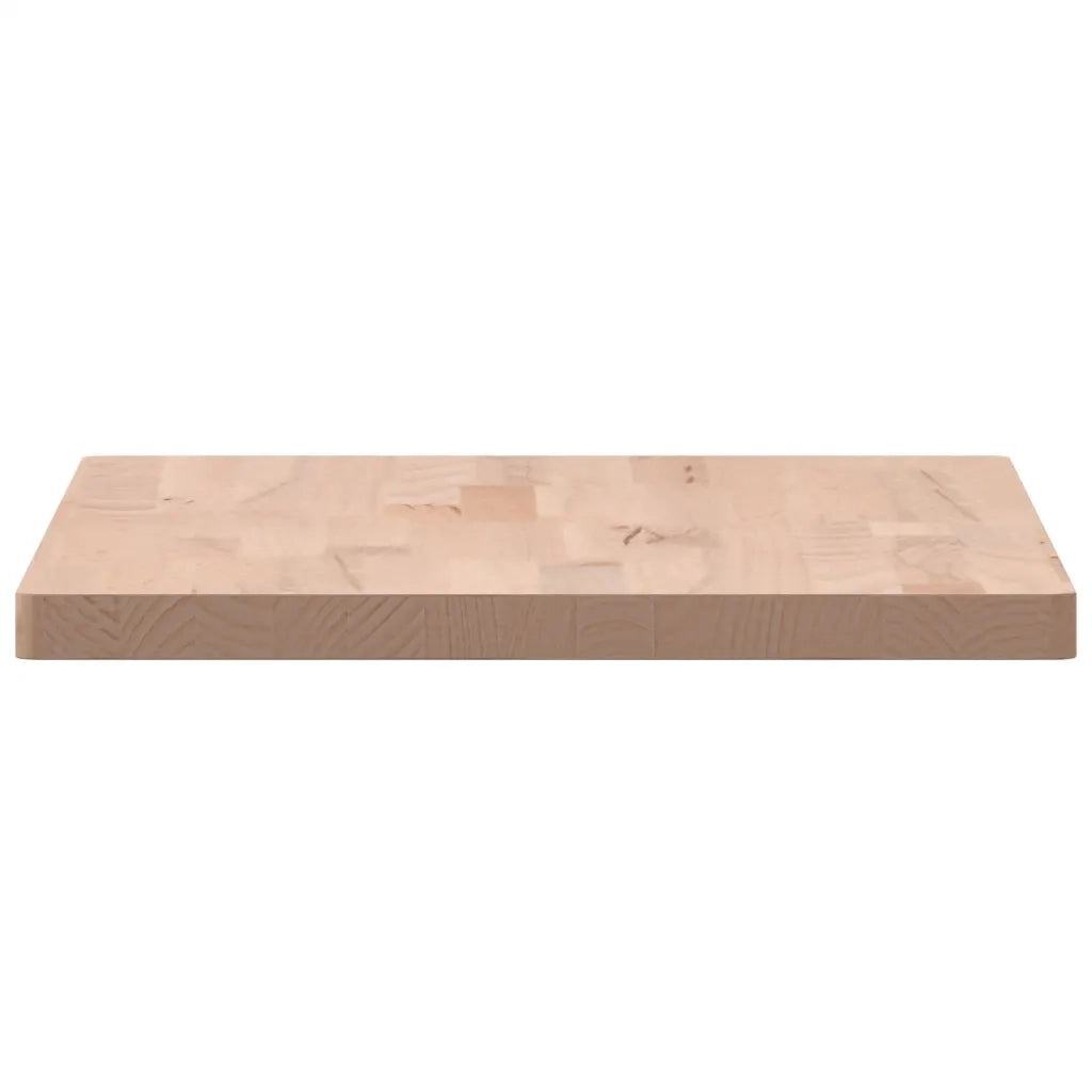 Piano Bagno 60x40x2,5 cm Legno Massello di Faggio 355990