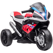 Moto Elettrica per Bambini con Luci e Musica ¨C Zephmum ¨C Rosso 82.5x42x54cm