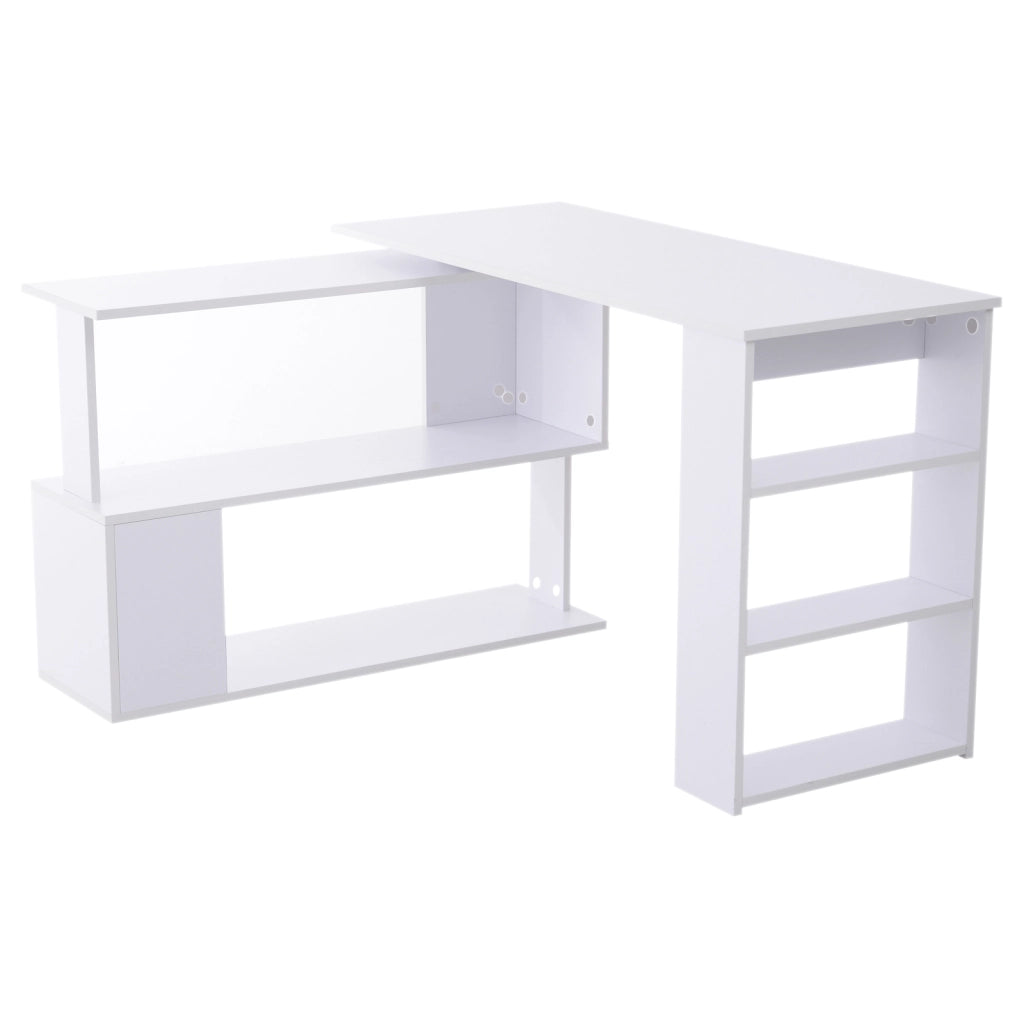 Scrivania Angolare Girevole ¨C zephmum ¨C Bianco 120x110 cm