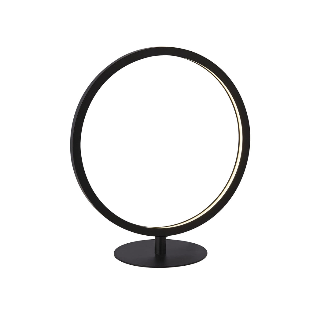 Abatjour Contemporaneo Circo Acciaio Bianco Silicone Nero Led 11,8W 3000K