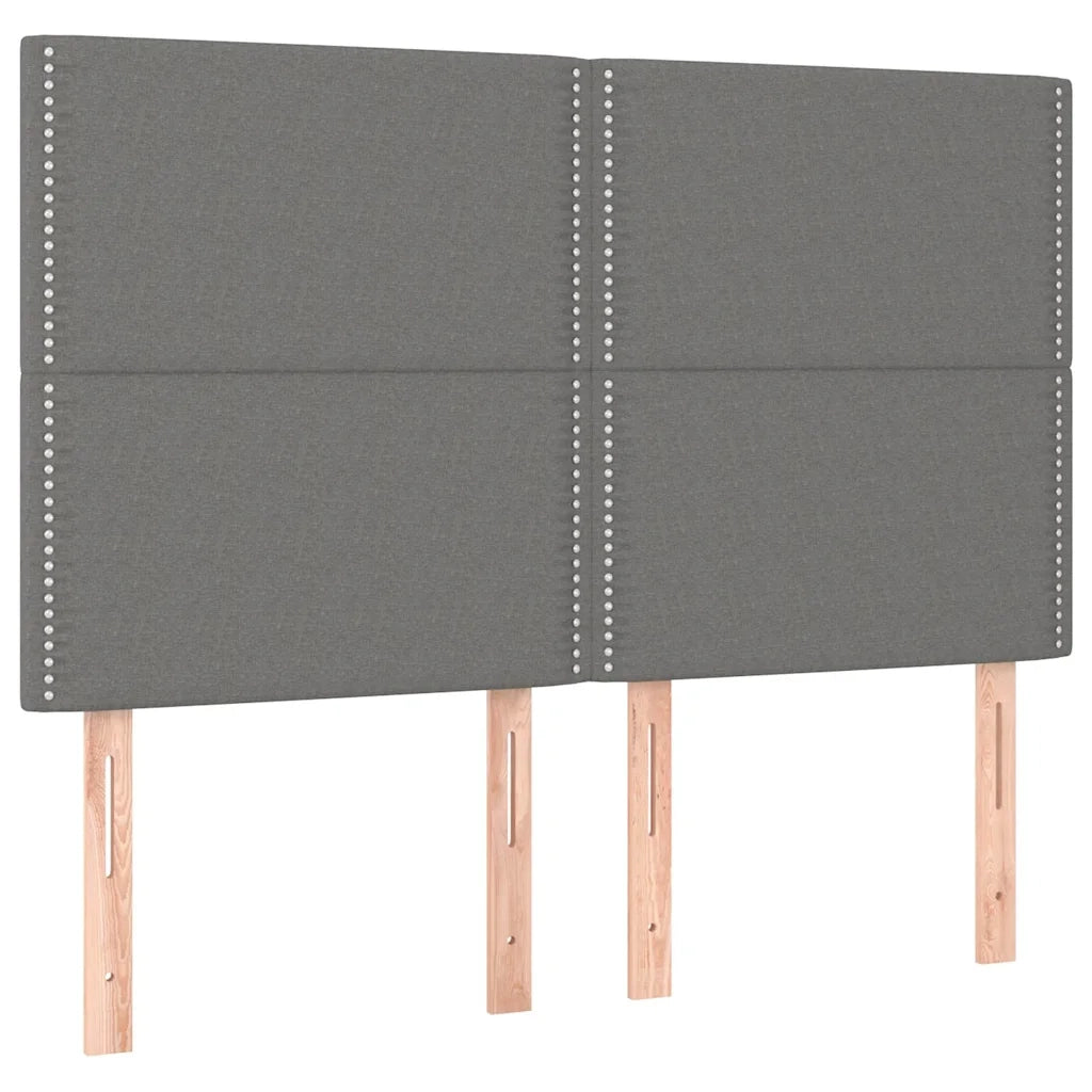 Giroletto senza Materasso Grigio Scuro 140x190 cm Tessuto 3124969
