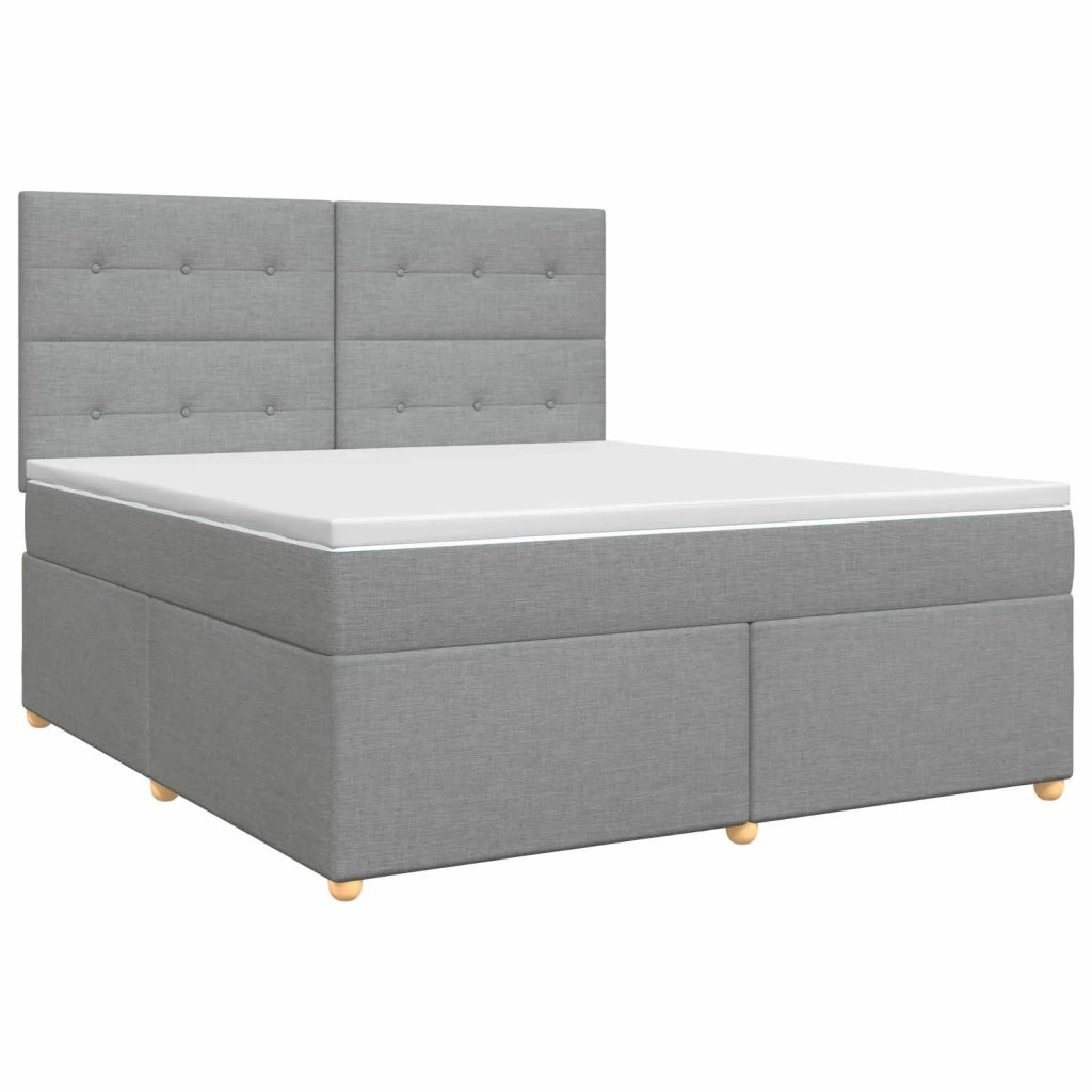 Letto box spring con materasso Grigio Chiaro 140 x 200 cm 3453900