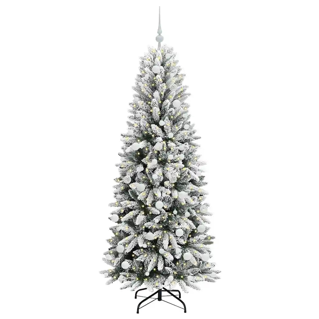 Albero di Natale | Decorazioni natalizie artificiale con 300 LED Bianco 180 cm