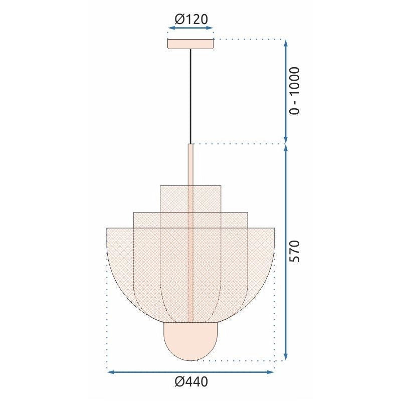 Lampada Rose Gold App888-cp