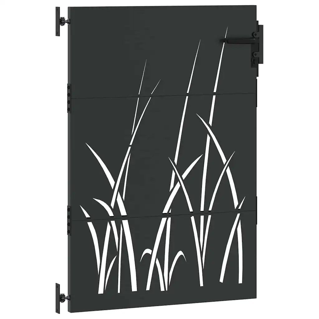 Cancello da giardino con blocco Nero 85 x 125 cm CFW7686284
