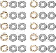 Set di Palletti a Rulli a Sfera 10 Pezzi - F7-13M/F7-15M/F7-17M - Resistente al Carico - Acciaio per Lamiere - Per Strumenti di Precisione - Diversi Dimensioni - Piatti a Rulli