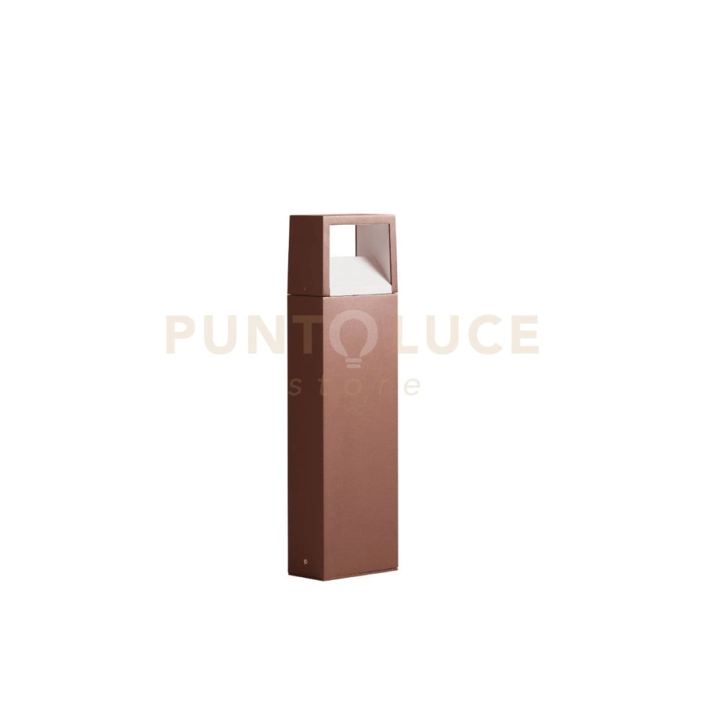 GES1161-  PALETTO COLORE MARRONE LED  3000-4000-6500K 330-395-385LM 9W IP54 H.50CM