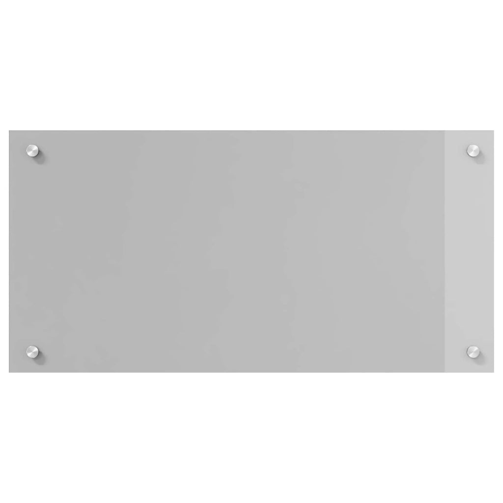 Paraschizzi da cucina moderno ed elegante 80 x 40 cm facile da installare e resistente al calore realizzato in vetro temperato grigio chiaro 02_0058441
