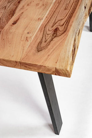 Tavolo da Giardino 160x90x76 cm in Acciaio e Legno