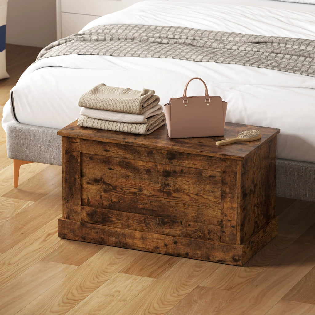Cassa di legno per giocattoli ¨C zephmum ¨C marrone 80x40x45