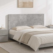 Testiera da Muro HAARLEM Grigio Cemento Legno ingegnerizzato 896968