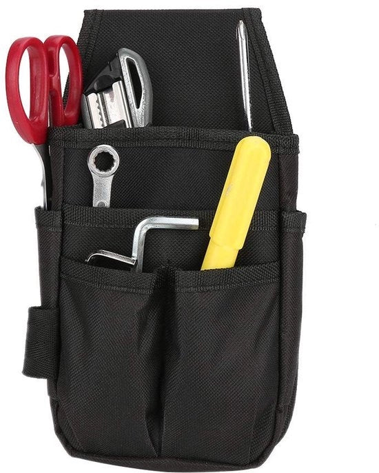 Organizzatore di lavoro portatile - Resistente 600D Poliestere - Nero - Ideale per manutenzione elettrica - Compatto e pratico - Dimensioni 18x12x6 cm